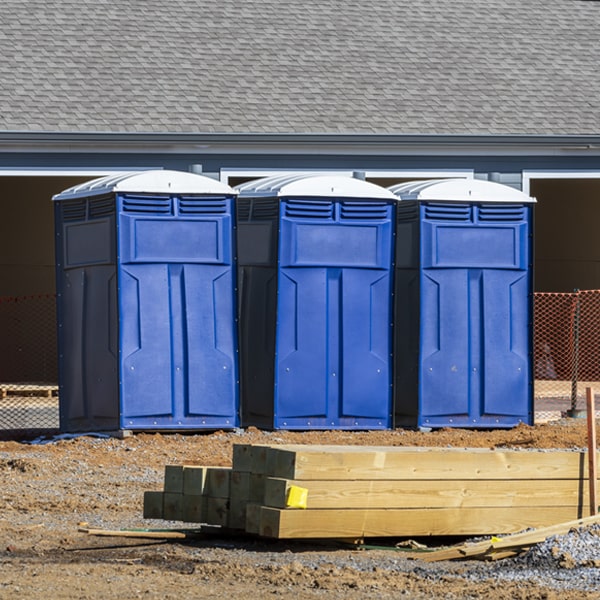 what is the cost difference between standard and deluxe porta potty rentals in Rumford